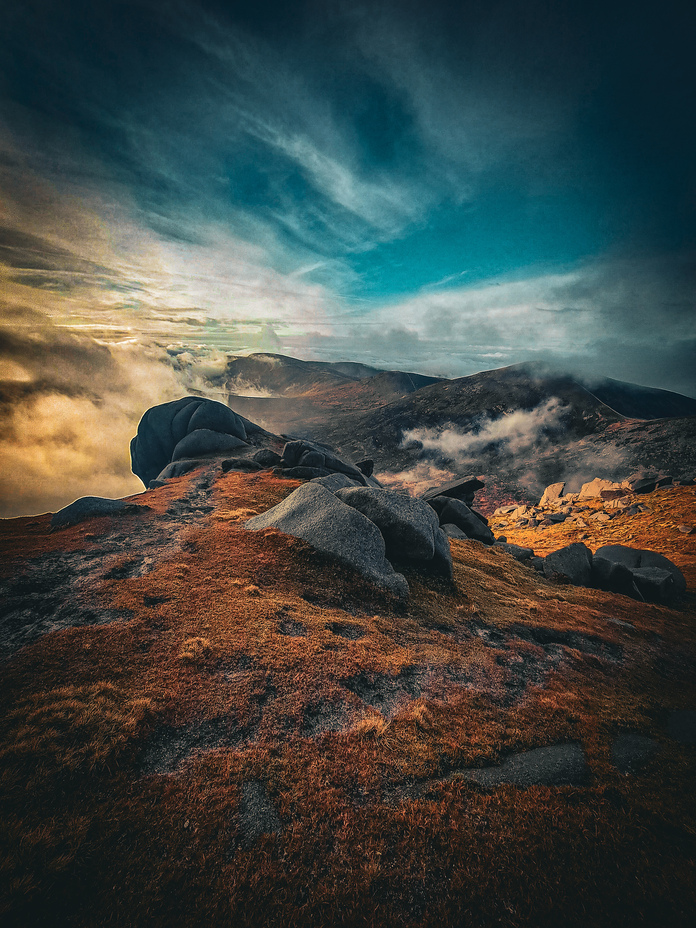 A break in the cloud, Slieve Bearnagh